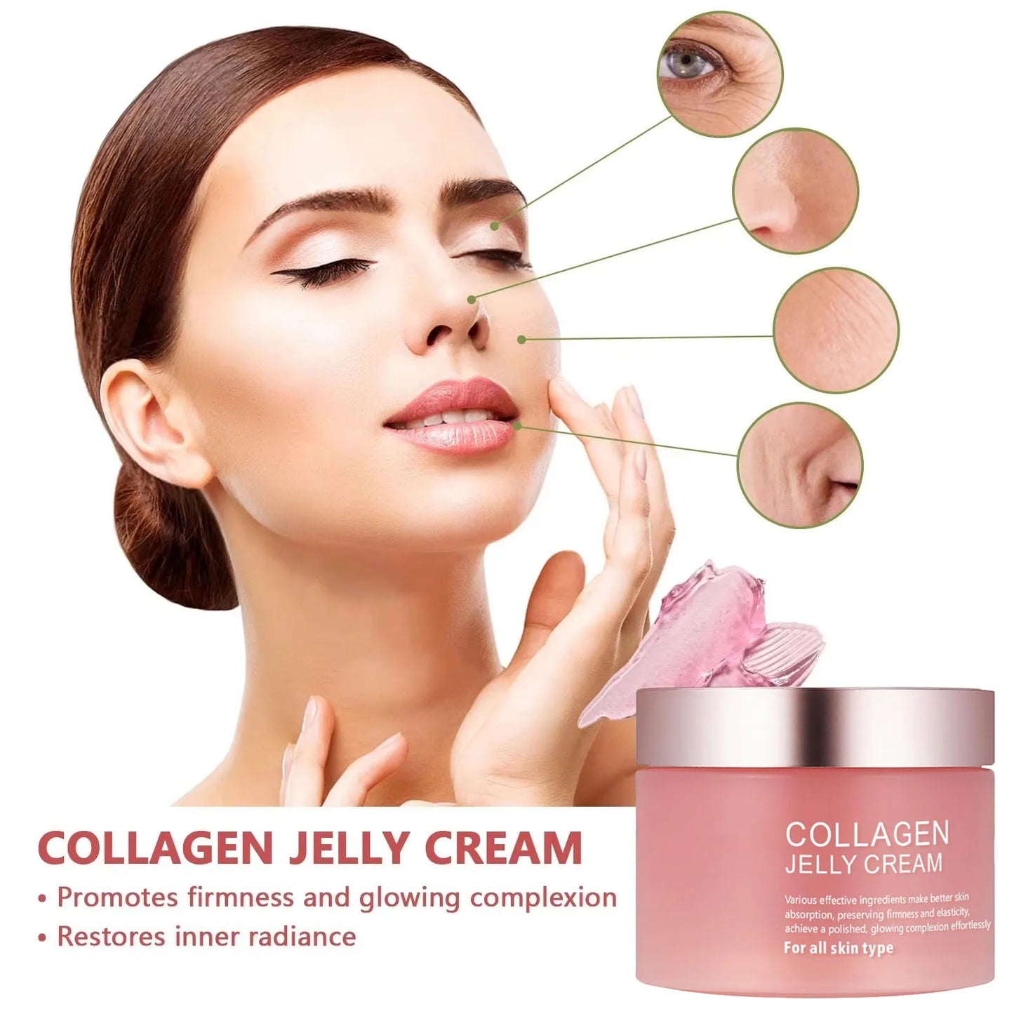 Brightening Jelly Cream with Niacinamide & Collagen – Glow & Repair