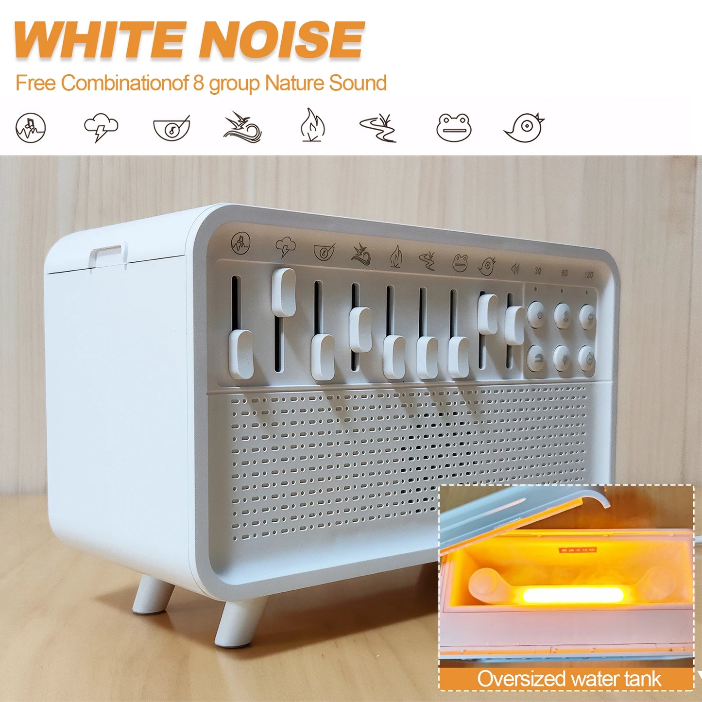 🌙 ZenMist™ – Sleep Sound Machine, Essential Oil Diffuser & Night Light in One