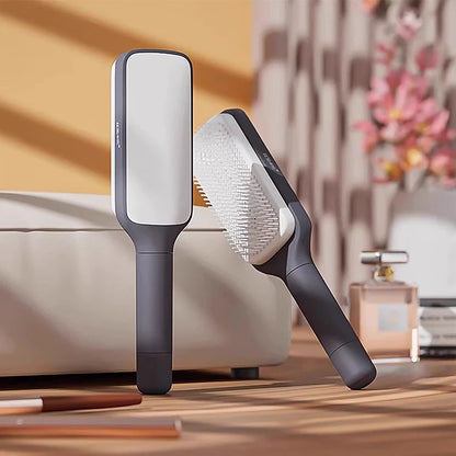 💫 GlowBrush™ – The Ultimate Self-Cleaning Hair Brush for Women
