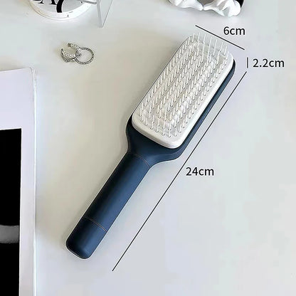 💫 GlowBrush™ – The Ultimate Self-Cleaning Hair Brush for Women