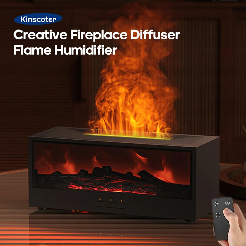 FlameMist™ – Aromatherapy Humidifier & Essential Oil Diffuser