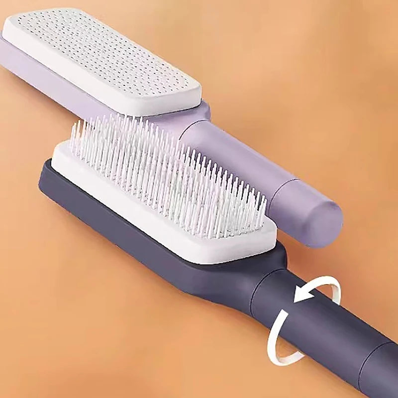 💫 GlowBrush™ – The Ultimate Self-Cleaning Hair Brush for Women